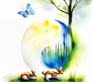 Osterzeit und Yin-Yang